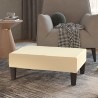 Repose-pied Crème 78x56x32 cm Similicuir  