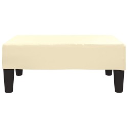 Repose-pied Crème 78x56x32 cm Similicuir  