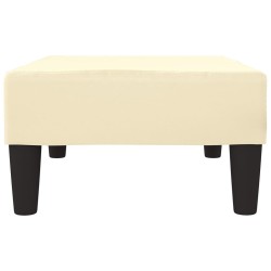 Repose-pied Crème 78x56x32 cm Similicuir  