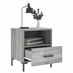 Tables de chevet 2 pcs sonoma gris 40x35x47,5 cm 