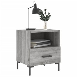 Tables de chevet 2 pcs sonoma gris 40x35x47,5 cm 