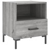 Tables de chevet 2 pcs sonoma gris 40x35x47,5 cm 
