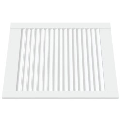 Portes d'armoire à persiennes 2pcs blanc 61,5x49,4cm pin massif 