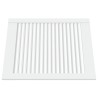 Portes d'armoire à persiennes 2pcs blanc 61,5x49,4cm pin massif 