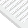 Portes d'armoire à persiennes 2pcs blanc 61,5x49,4cm pin massif 