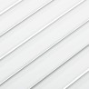 Portes d'armoire à persiennes 2pcs blanc 61,5x49,4cm pin massif 
