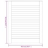 Portes d'armoire à persiennes 2pcs blanc 61,5x49,4cm pin massif 