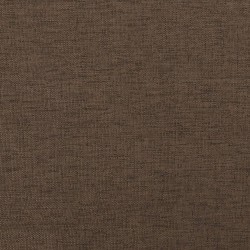Chaise de relaxation avec repose-pied Marron Tissu 