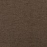 Chaise de relaxation avec repose-pied Marron Tissu 