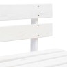 Canapé central palette de jardin Blanc Bois de pin imprégné 
