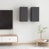 Meubles TV 2 pcs Gris 30,5x30x60 cm Bois d’ingénierie 
