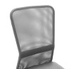 Chaise de bureau Gris 44x52x100 cm Tissu en maille 