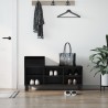 Armoire à chaussures Noir 102x36x60 cm Bois d'ingénierie 