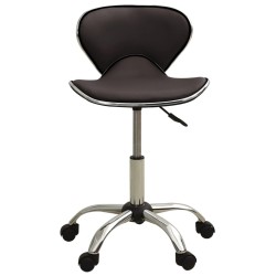 Chaise de bureau Marron Similicuir 