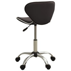 Chaise de bureau Marron Similicuir 