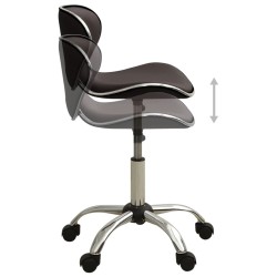 Chaise de bureau Marron Similicuir 