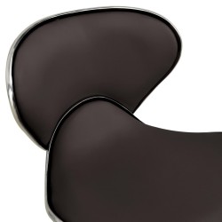 Chaise de bureau Marron Similicuir 
