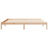 Cadre de lit extra long sans matelas 180x210 cm bois massif pin 