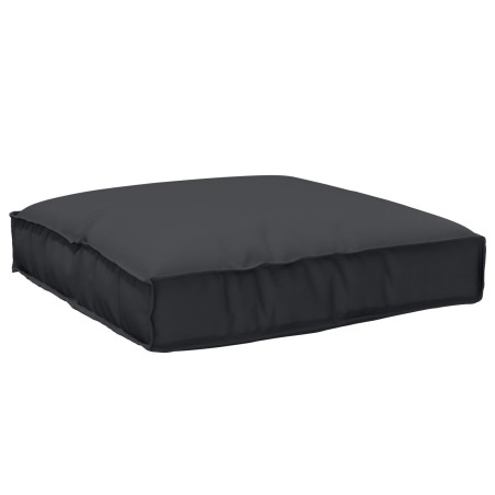 Ensemble de coussins de palette 2 pièces en tissu Oxford noir 
