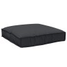 Ensemble de coussins de palette 2 pièces en tissu Oxford noir 