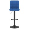 Tabourets de bar lot de 2 bleu tissu 