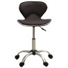 323676Salon Spa Stool Brown Faux Leather 