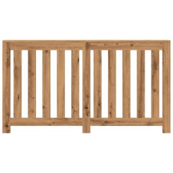 Cache-radiateur chêne artisanal 149x20x82 cm bois d'ingénierie 