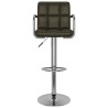 Tabourets de bar lot de 2 marron similicuir 