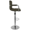 Tabourets de bar lot de 2 marron similicuir 