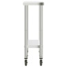 Table de travail de cuisine avec roues 82,5x30x85 cm inox 