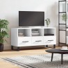 Meuble TV blanc 102x36x50 cm bois d'ingénierie 