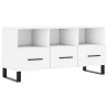 Meuble TV blanc 102x36x50 cm bois d'ingénierie 