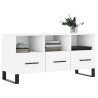 Meuble TV blanc 102x36x50 cm bois d'ingénierie 