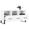 Meuble TV blanc 102x36x50 cm bois d'ingénierie 