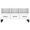 Meuble TV blanc 102x36x50 cm bois d'ingénierie 
