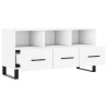 Meuble TV blanc 102x36x50 cm bois d'ingénierie 