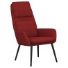 Chaise de relaxation Rouge bordeaux Tissu 