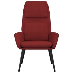 Chaise de relaxation Rouge bordeaux Tissu 