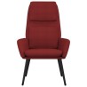 Chaise de relaxation Rouge bordeaux Tissu 