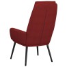 Chaise de relaxation Rouge bordeaux Tissu 