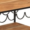 Chariot de bar 60x40x80 cm bois massif d'acacia et fer 
