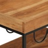 Chariot de bar 60x40x80 cm bois massif d'acacia et fer 