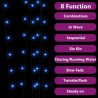 Lampes solaires 5 pcs 5x200 LED Bleu Intérieur Extérieur 
