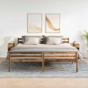 Tables de chevet avec tiroir 2 pcs vieux bois 20x36x60 cm 