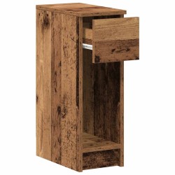Tables de chevet avec tiroir 2 pcs vieux bois 20x36x60 cm 
