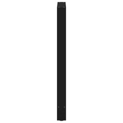 Pieds de table de bar Noir 2 pièces 60 x (100-101) cm Acier 