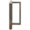 Pieds de table à manger en T 2 pièces Noir 90x35x(72-73) cm Acier 