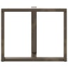 Pieds de table à manger en T 2 pièces Noir 90x35x(72-73) cm Acier 