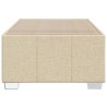 Cadre de lit sans matelas crème 90x190 cm tissu 