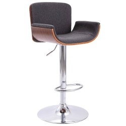 Tabouret de bar Gris Tissu 